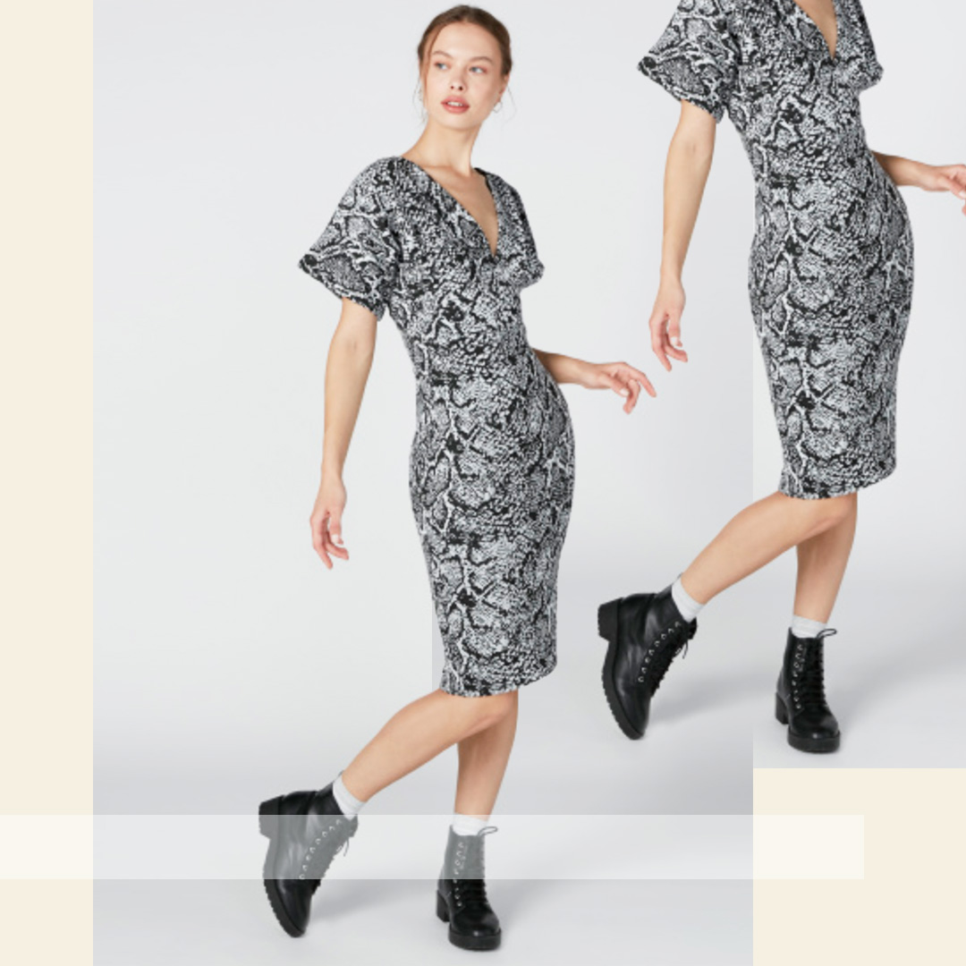 animal print bodycon dress