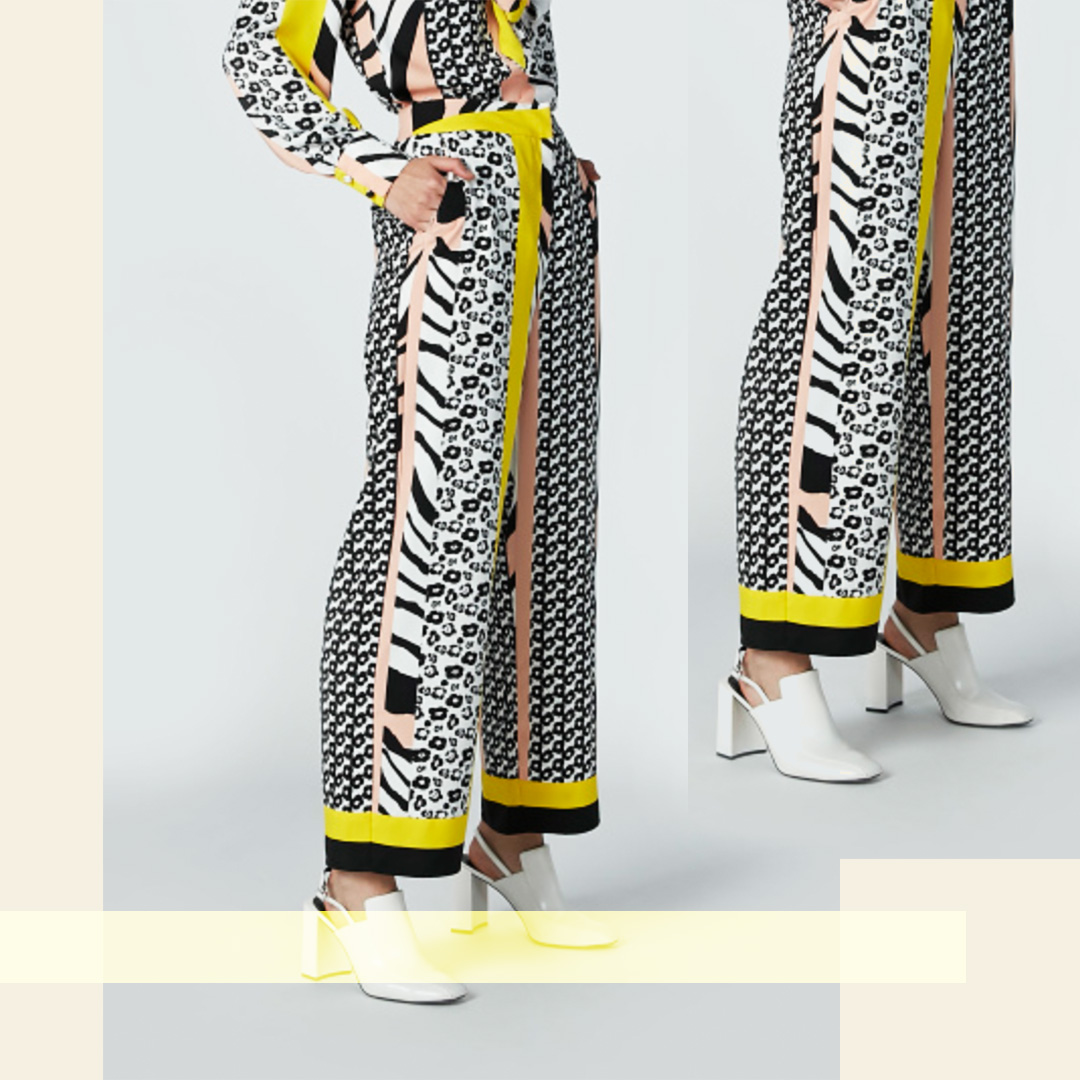 printed palazzo pants